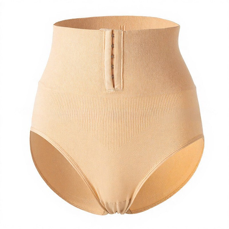 Plusock High Waist Hook Front Mid Thigh Shapewear - Nude - 2XL - image 6