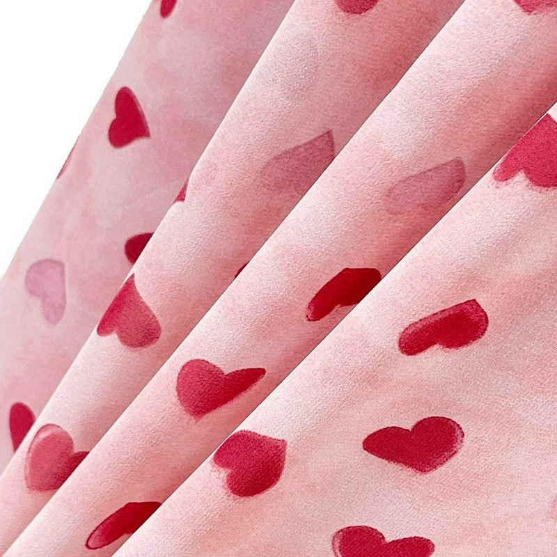 Plusock Heart Print Drawstring Midi Dress - image 3
