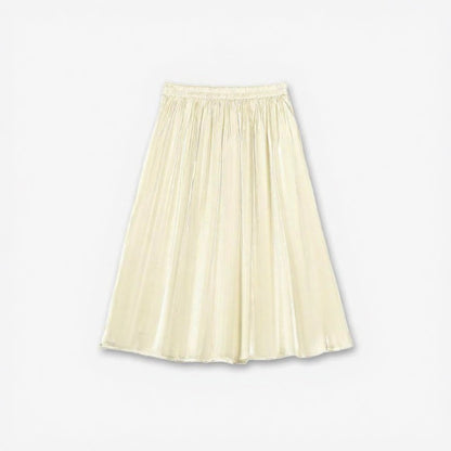 Plusock Silky Pleated Midi Skirt - Beige - 6XL - image 1