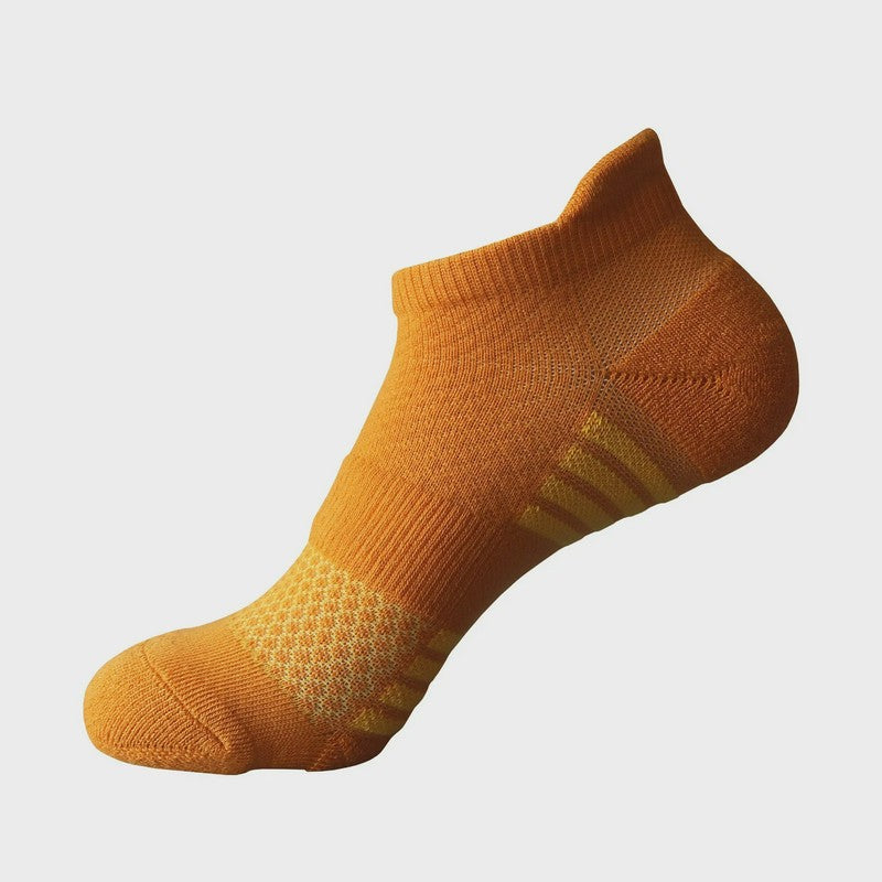Plusock Thickened Cotton Blend Ankle Compression Socks(5 Pairs) - Yellow - EU38-43(US5-9) - image 2