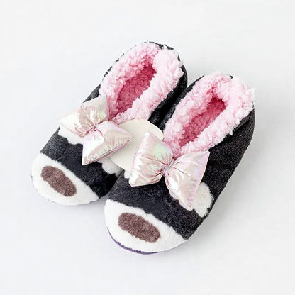 Plusock Tomato Blossom Coral Fleece Slipper Socks - Dark Grey - EU36-40(US3-7) - image 14
