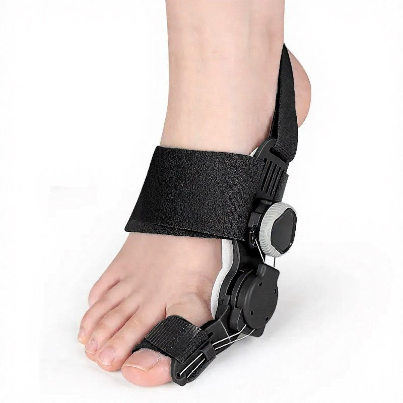 Plusock Adjustable Open Toe Bunion Support Brace - Black - One Size - image 2