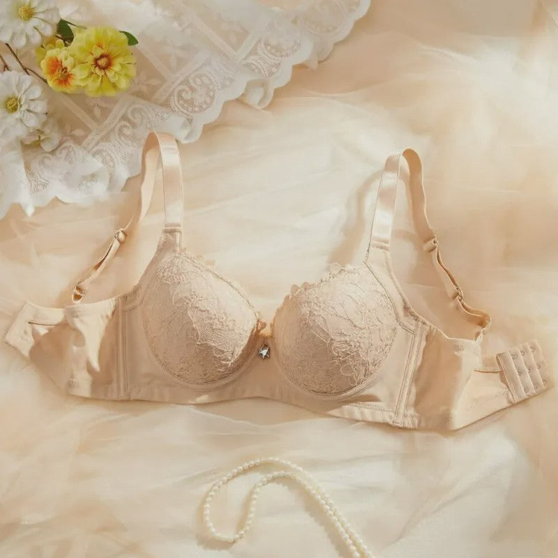 Plusock Petal Lace Comfort Underwire Bra - Nude - 38 - C - image 8