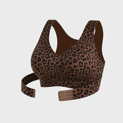 Plusock Seamless Back Smoothing  Wireless Bra - Brown - 3XL - image 3