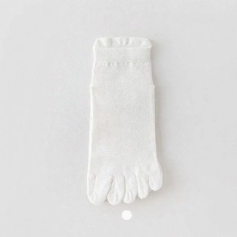 Plusock Breathable Alignment Socks(5 Pairs) - White+Black+Light Gray+Dark Blue+Coffee - EU39-44(6-10) - image 9