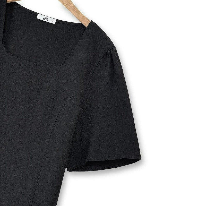 Plusock Minimalist Square Neck Wide Leg Two Piece Pant Set - image 5