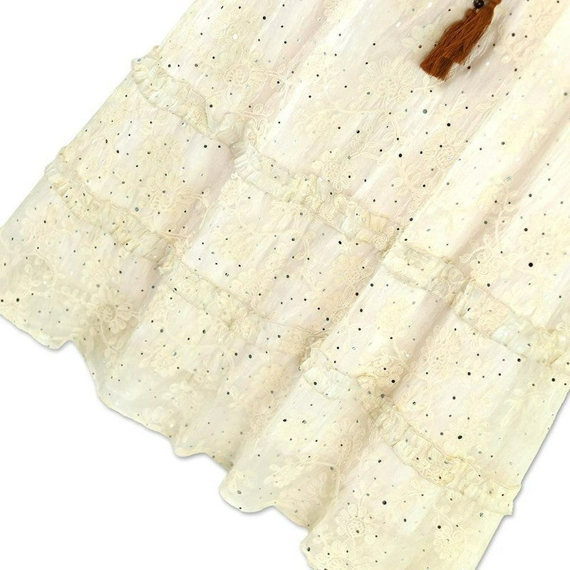 Plusock Broderie Anglaise Tassel Resort Midi Dress - image 5