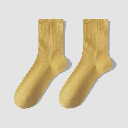 Plusock Everyday Cotton Blend Quarter  Socks(7 Pairs) - Yellow - EU39-43(US6-9) - image 5