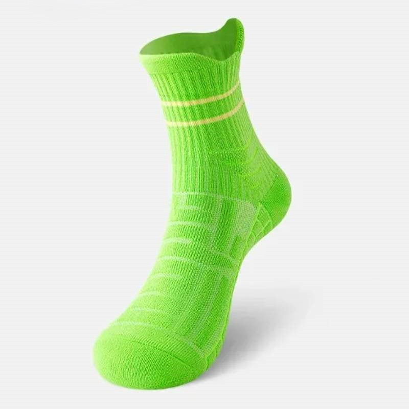 Plusock Cushioned Running Quarter Compression Socks(3 Pairs) - Green - EU44-48(US10-13) - image 3