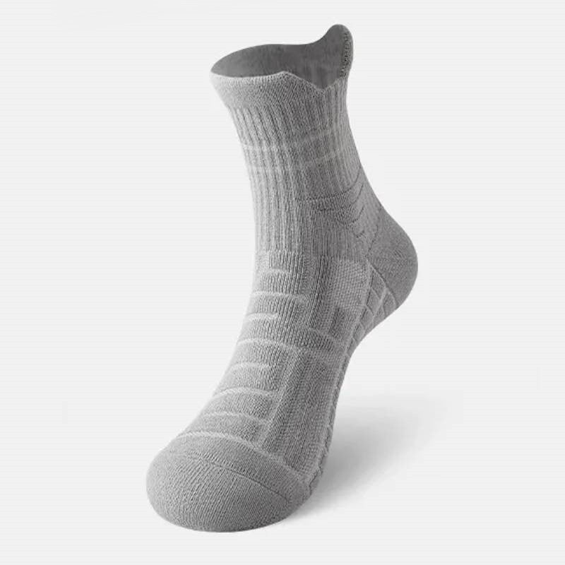 Plusock Cushioned Running Quarter Compression Socks(3 Pairs) - Grey+Green+Yellow - EU44-48(US10-13) - image 2