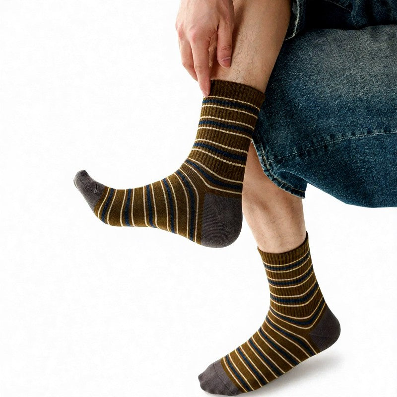Plusock Vintage Striped Quarter Socks (2 Pairs) - image 2