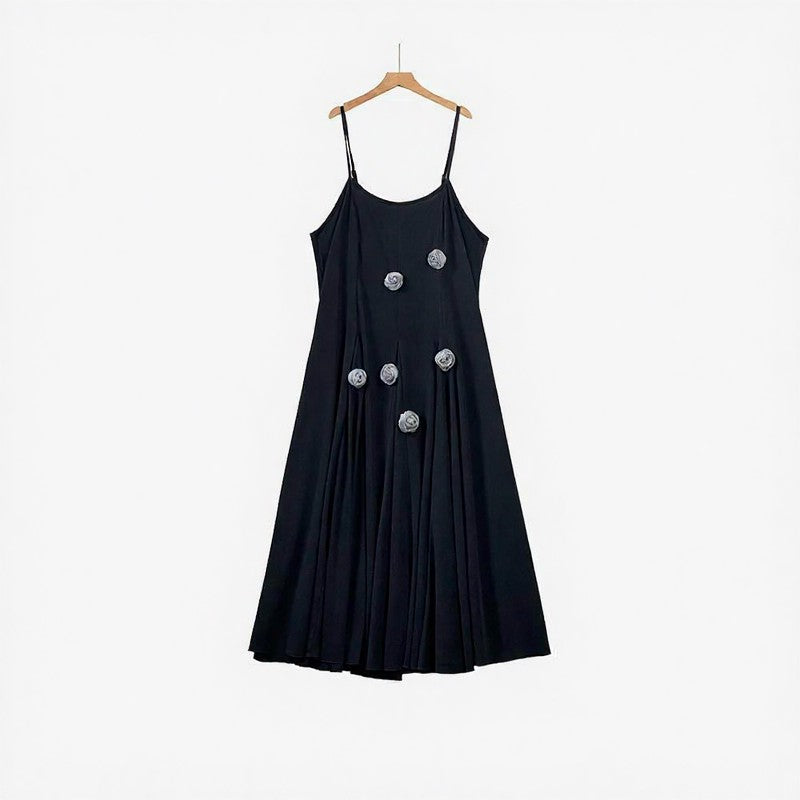 Plusock Floral Applique Tie-Front Two-Piece Dress Set - image 2