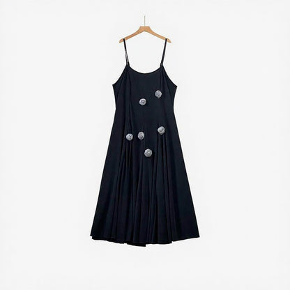 Plusock Floral Applique Tie-Front Two-Piece Dress Set - image 2