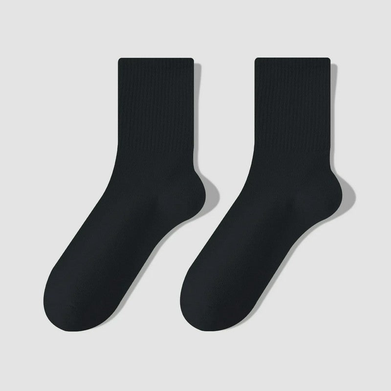 Plusock Everyday Cotton Blend Quarter  Socks(7 Pairs) - Black - EU39-43(US6-9) - image 2