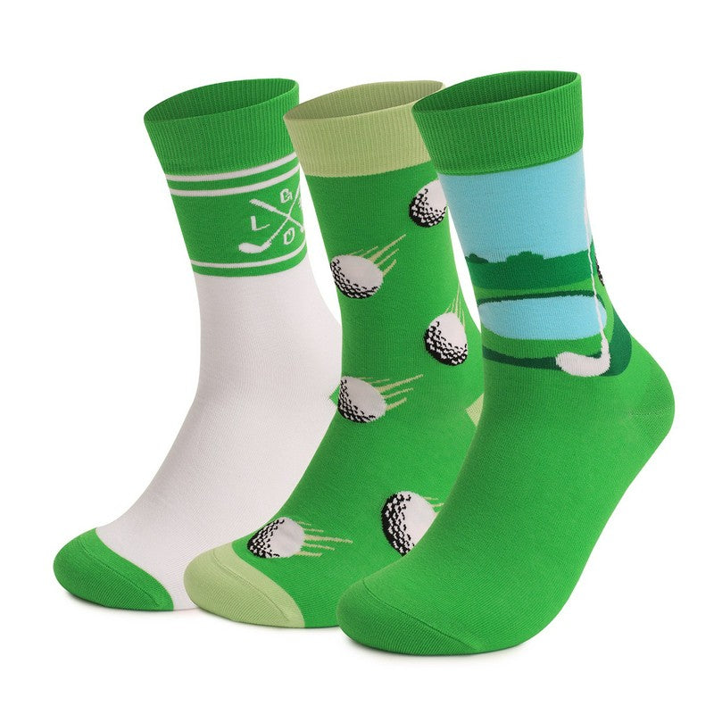 Plusock Golf Day Quarter  Socks(3 Pairs) - Multicolor - EU39-45(US6-11) - image 1