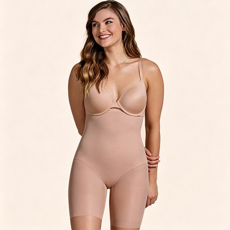 Plusock Sculpting Underbust Tummy Control Mid Thigh Shapewear - image 3