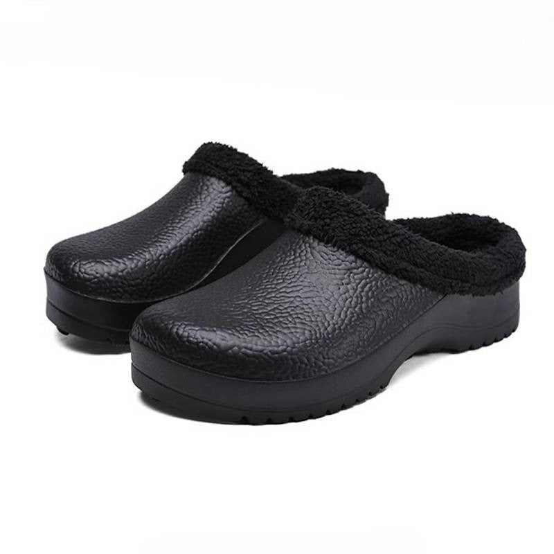 Plusock Cozy Fleece Lined Work Shoes - Black - EU45(US11) - image 3