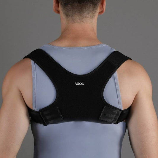 Plusock Adjustable Ergonomic Back Posture Corrector - Black - 2XL - image 0