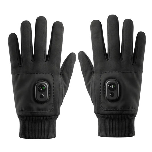 Plusock Smart Heated Winter Gloves - Black - One Size - image 0