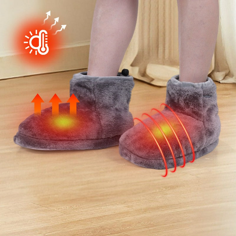 Plusock Heating Cozy Knit Plush Slipper Socks - image 4