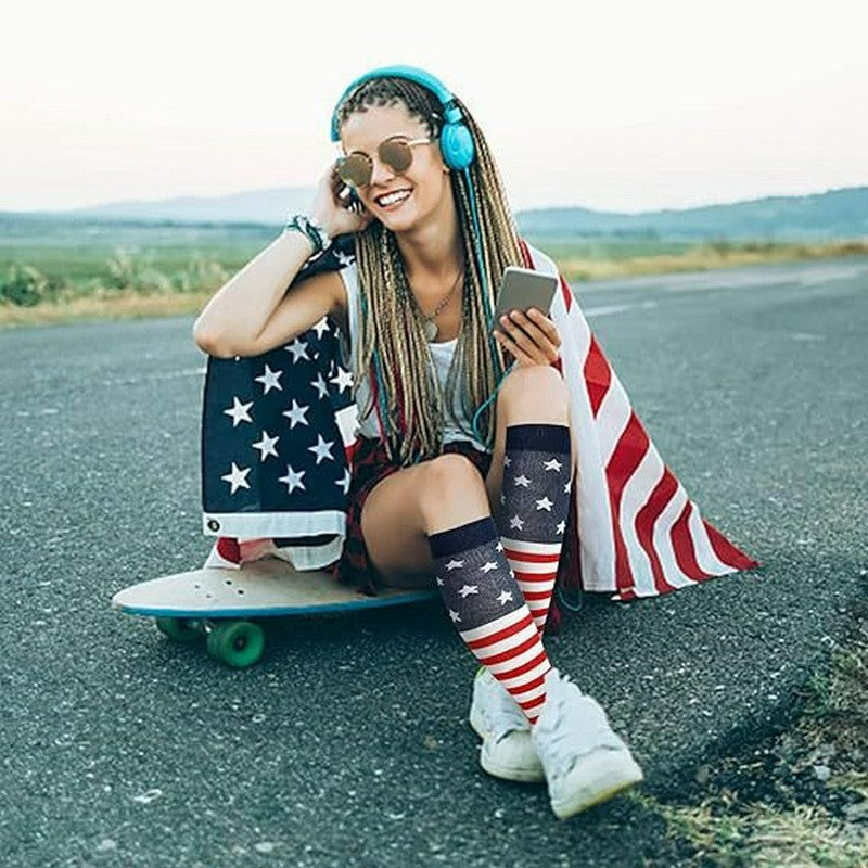 Plusock American Flag Compression Socks(6 Pairs) - image 3