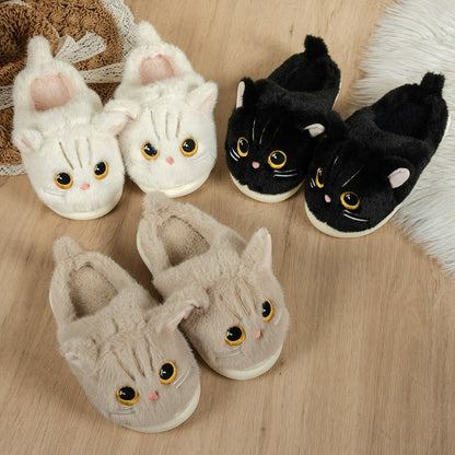 Plusock Cat Plush Soft Sole Indoor Slippers - image 13
