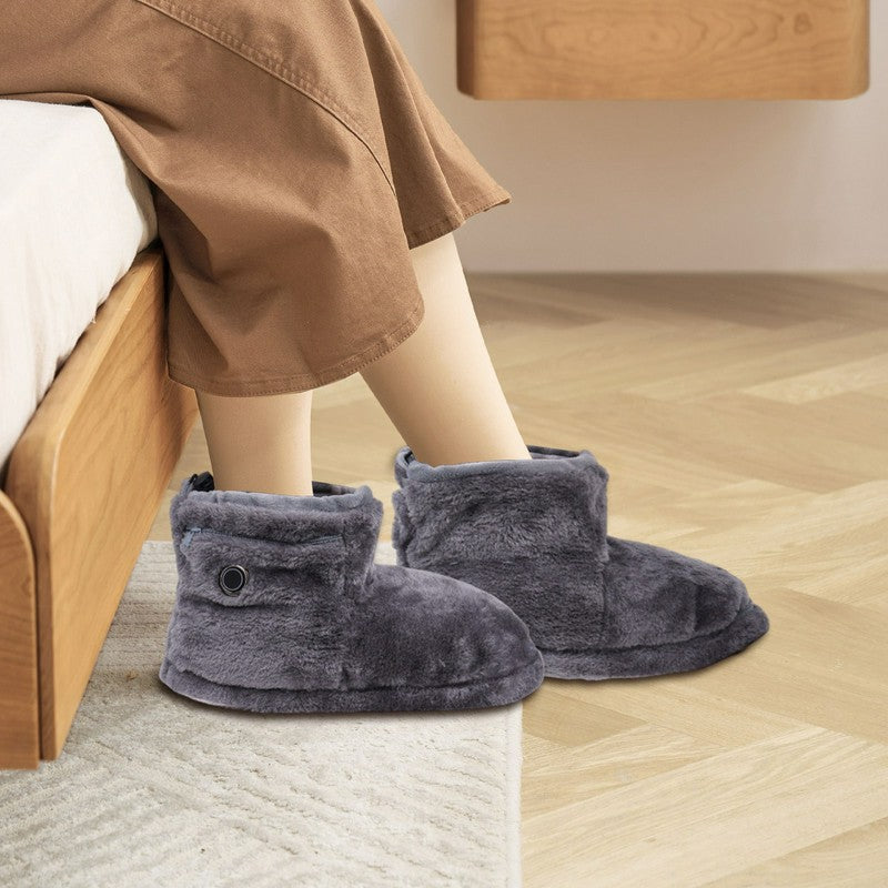Plusock Heating Cozy Knit Plush Slipper Socks - image 3