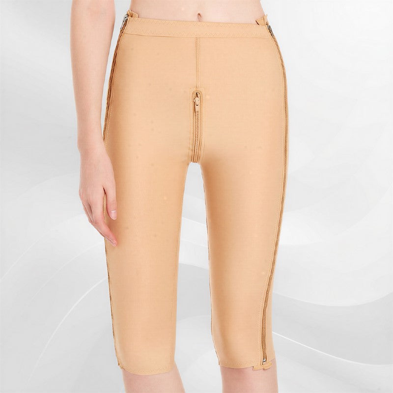 Plusock High-Waisted Dual-Zip Thigh-Shaping Capri Pants - image 4
