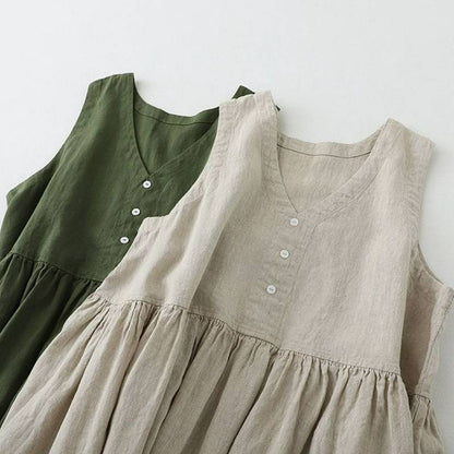 Plusock Textured Button Front Midi Dress - image 3