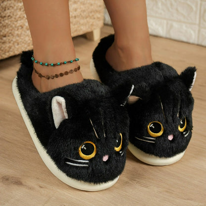 Plusock Cat Plush Soft Sole Indoor Slippers - image 10