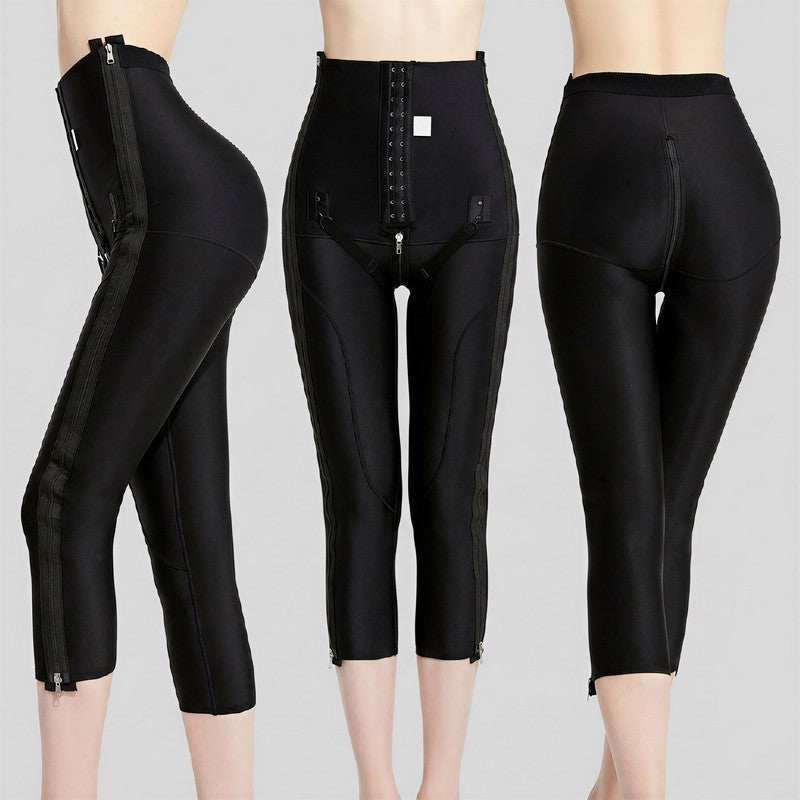 Plusock High-Waisted Adjustable Dual-Zip Capri Shaping Pants - image 2