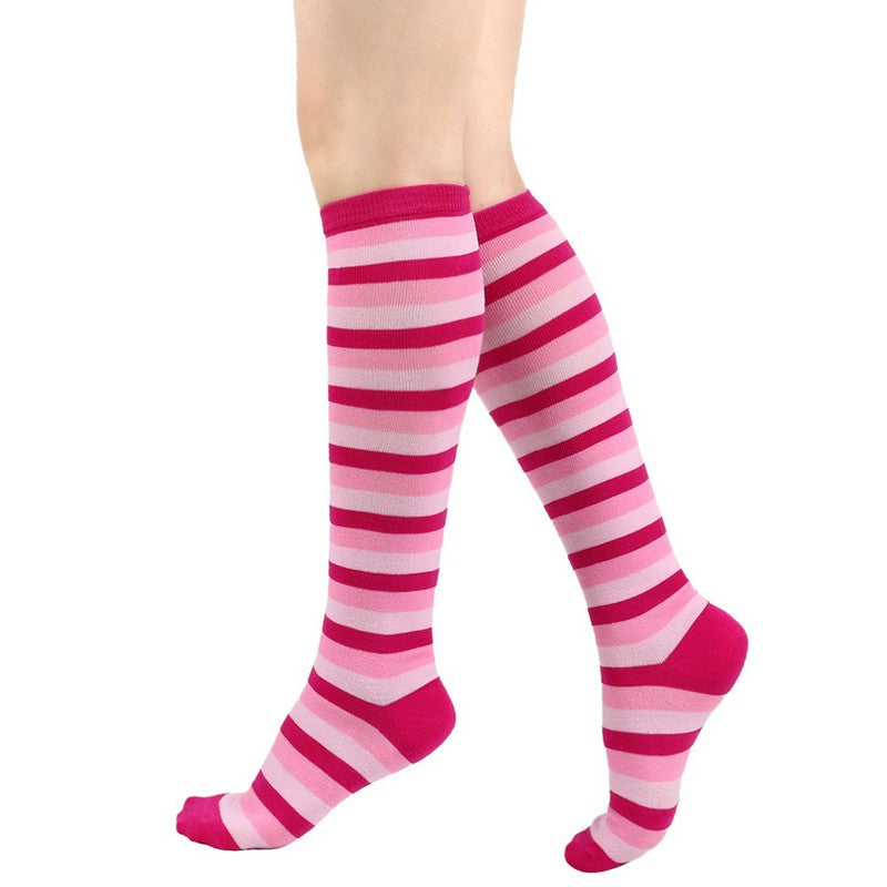 Plusock Soft Striped Knee High Socks (3 Pairs) - image 2