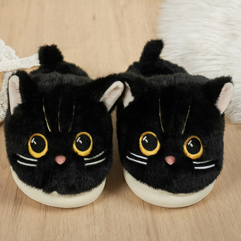 Plusock Cat Plush Soft Sole Indoor Slippers - image 12