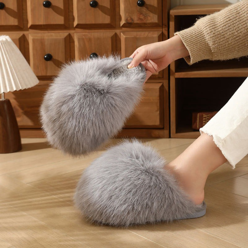 Plusock Plus Size Blush Plush Slippers - Grey - EU44-45(US9-10) - image 7