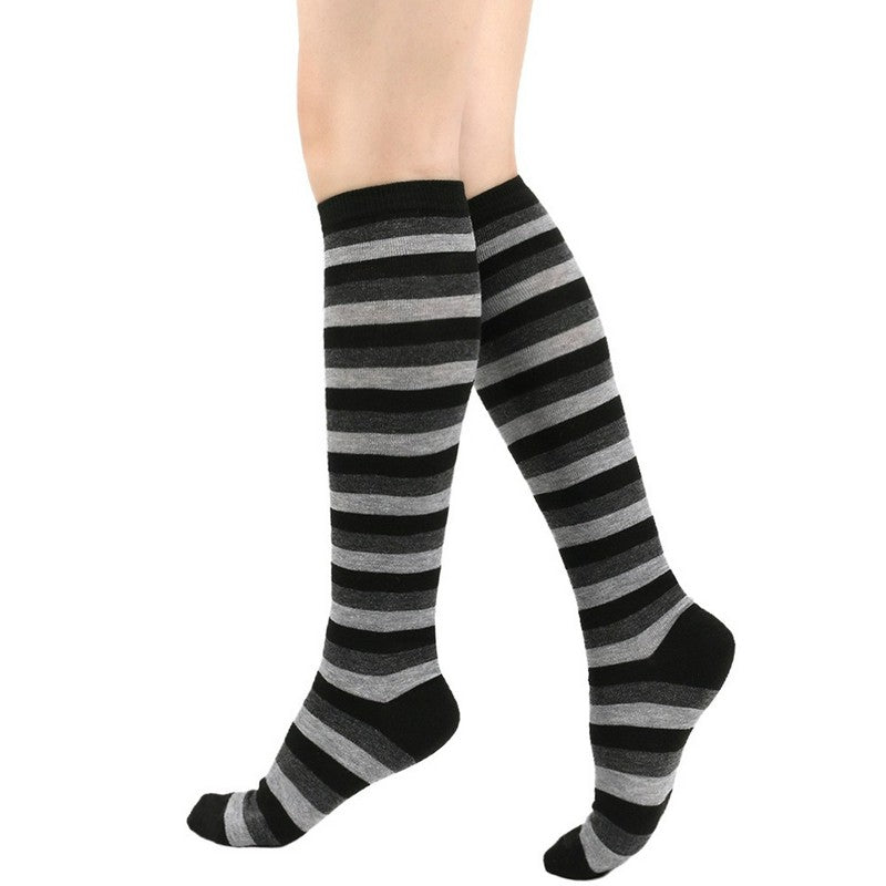 Plusock Soft Striped Knee High Socks (3 Pairs) - image 3