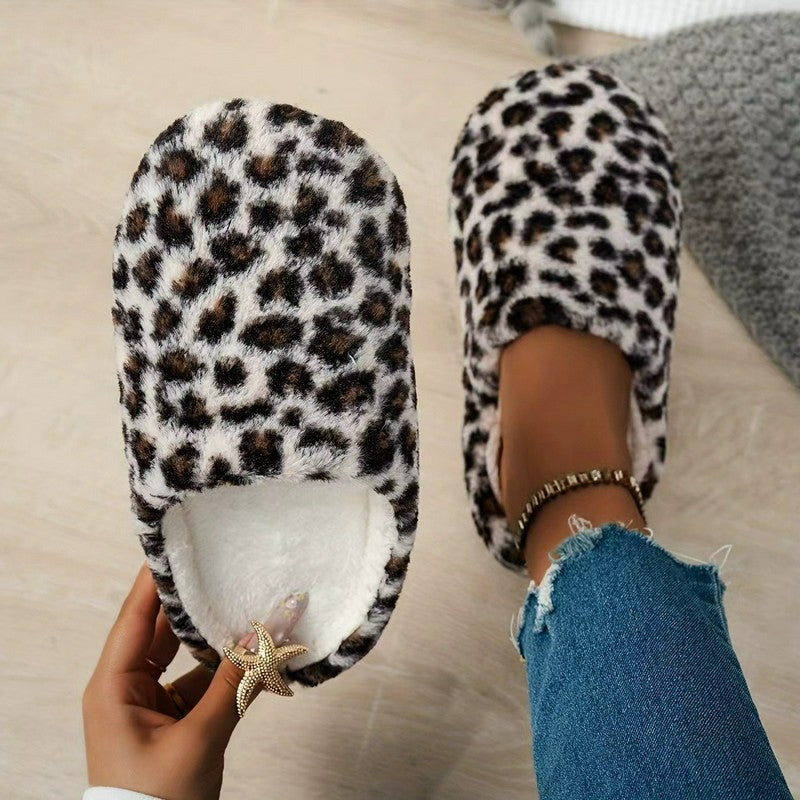 Plusock Cozy Leopard Plush Mule Slippers - image 7