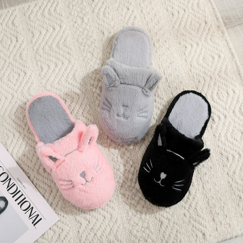 Plusock Cozy Cat Plush House Slippers - image 5