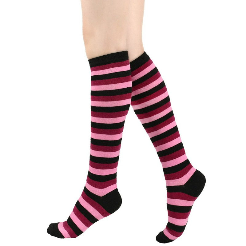 Plusock Soft Striped Knee High Socks (3 Pairs) - image 1