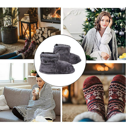 Plusock Heating Cozy Knit Plush Slipper Socks - image 10