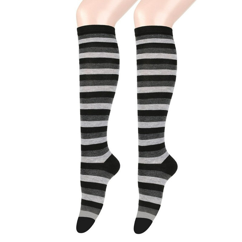 Plusock Soft Striped Knee High Socks (3 Pairs) - image 10