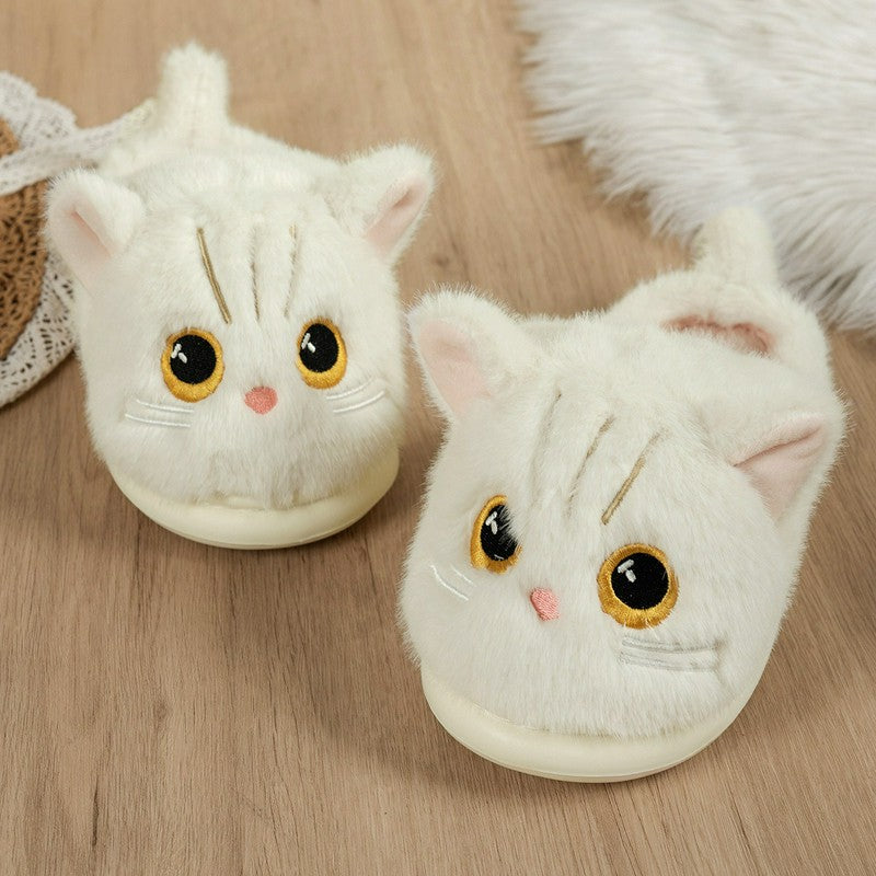 Plusock Cat Plush Soft Sole Indoor Slippers - image 8