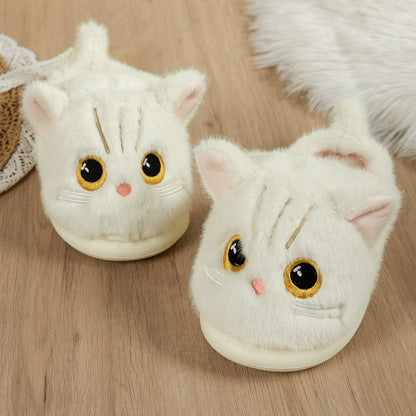 Plusock Cat Plush Soft Sole Indoor Slippers - image 8