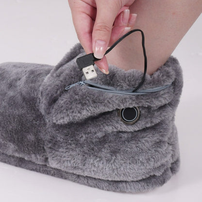 Plusock Heating Cozy Knit Plush Slipper Socks - image 7