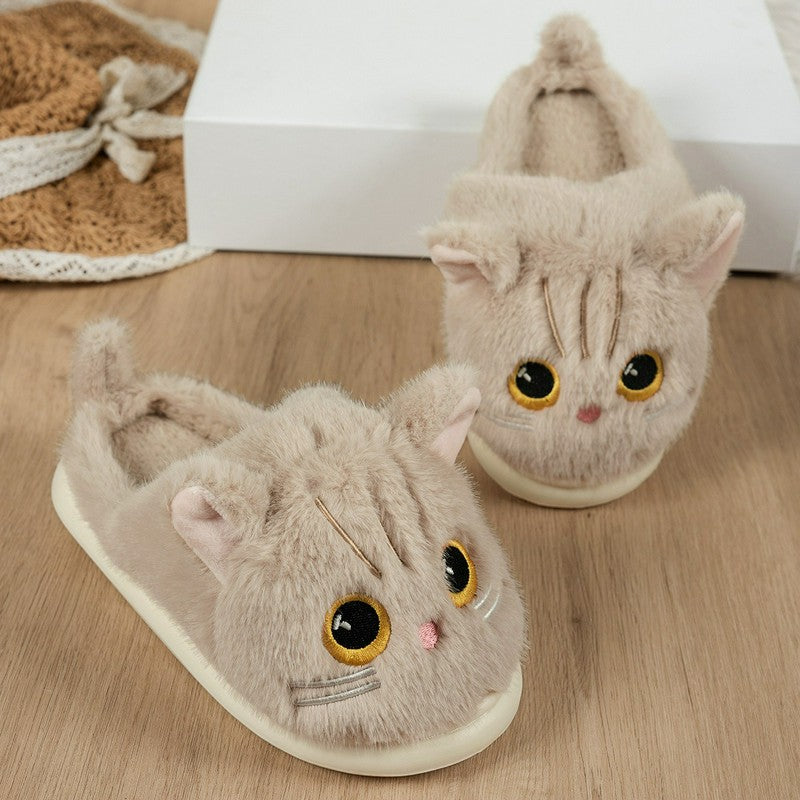 Plusock Cat Plush Soft Sole Indoor Slippers - image 6