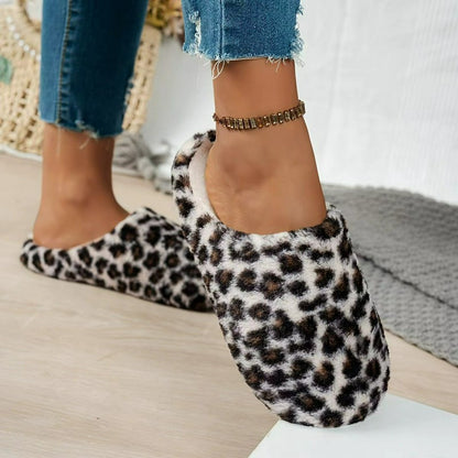 Plusock Cozy Leopard Plush Mule Slippers - image 6