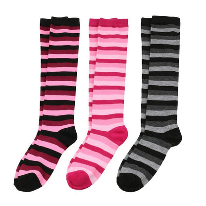 Plusock Soft Striped Knee High Socks (3 Pairs) - image 7