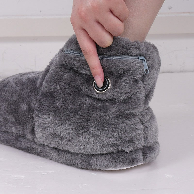 Plusock Heating Cozy Knit Plush Slipper Socks - image 6