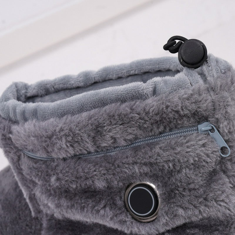 Plusock Heating Cozy Knit Plush Slipper Socks - image 5