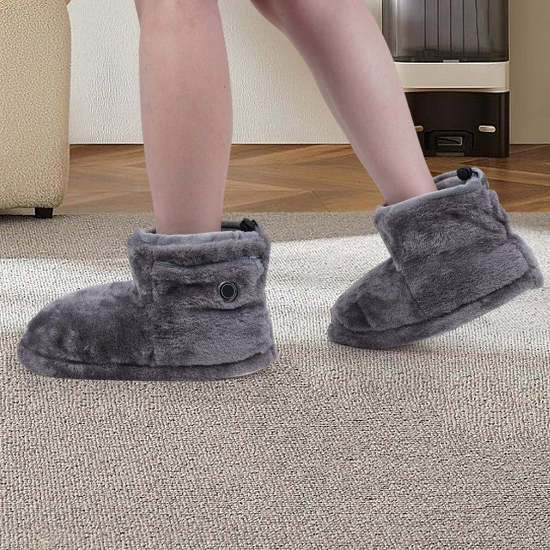 Plusock Heating Cozy Knit Plush Slipper Socks - image 2