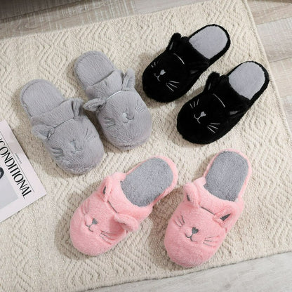 Plusock Cozy Cat Plush House Slippers - image 4